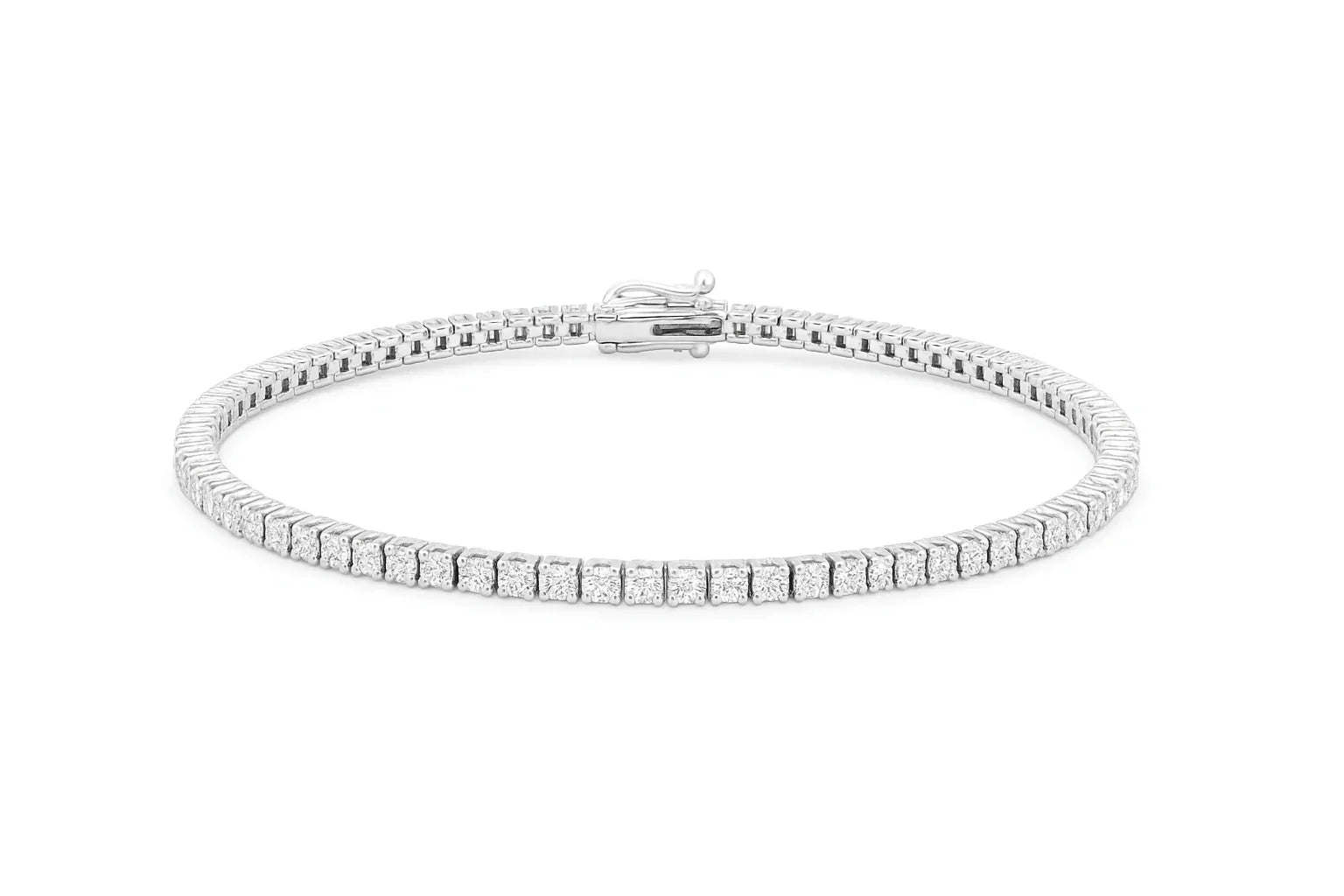 3.00ctw VS2+ Lab Diamond Tennis Bracelet in 14K White Gold