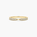 0.21ct Tapered Pavé Diamond Wedding Ring | 10K Gold