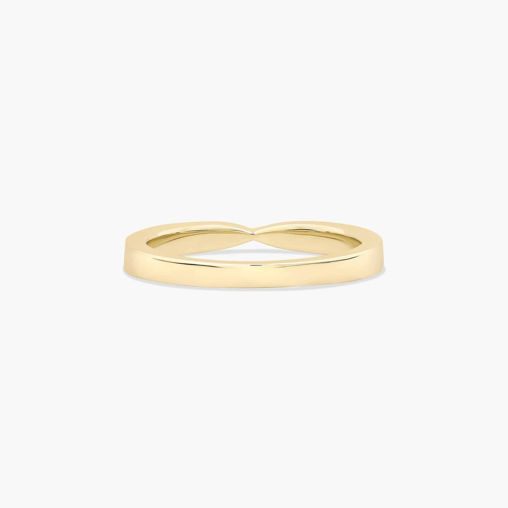 0.21ct Tapered Pavé Diamond Wedding Ring | 10K Gold