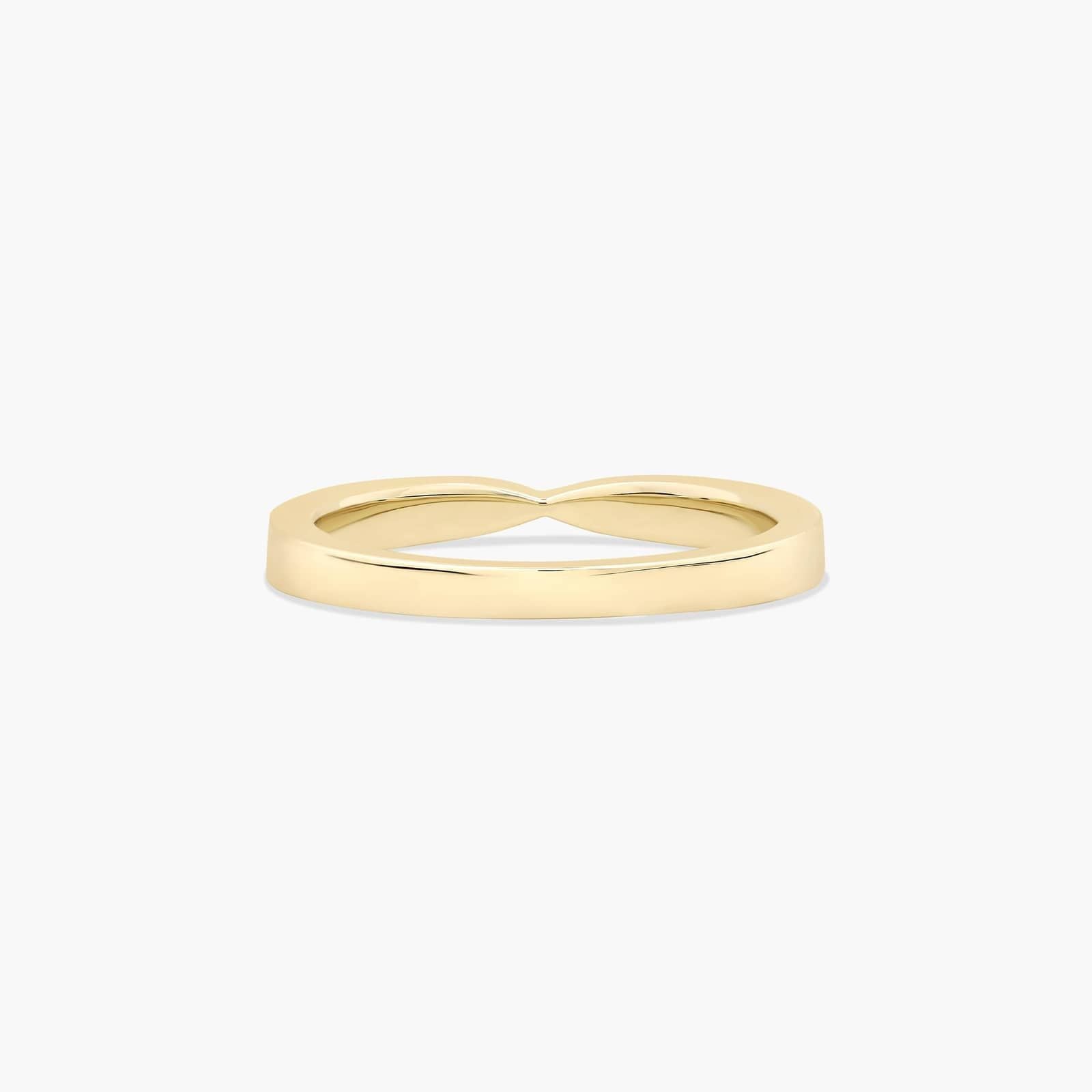 0.21ct Tapered Pavé Diamond Wedding Ring | 10K Gold
