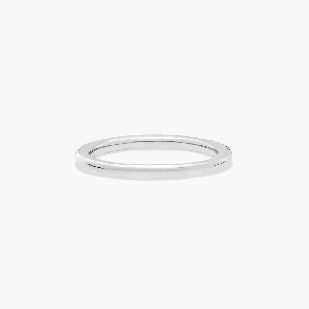 0.18ct Flush Fit French Pavé Diamond Wedding Ring | 10K Gold