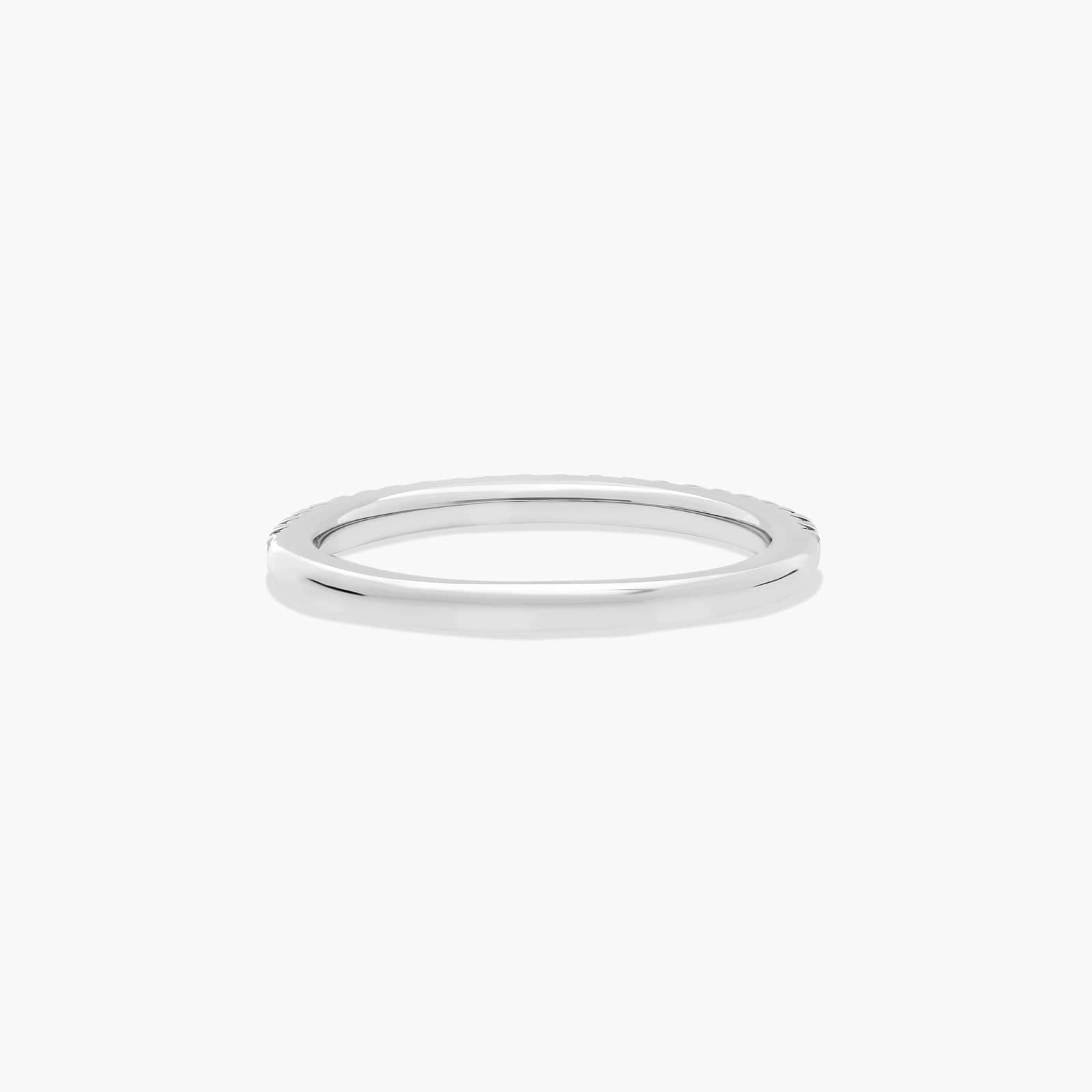 0.18ct Flush Fit French Pavé Diamond Wedding Ring | 10K Gold
