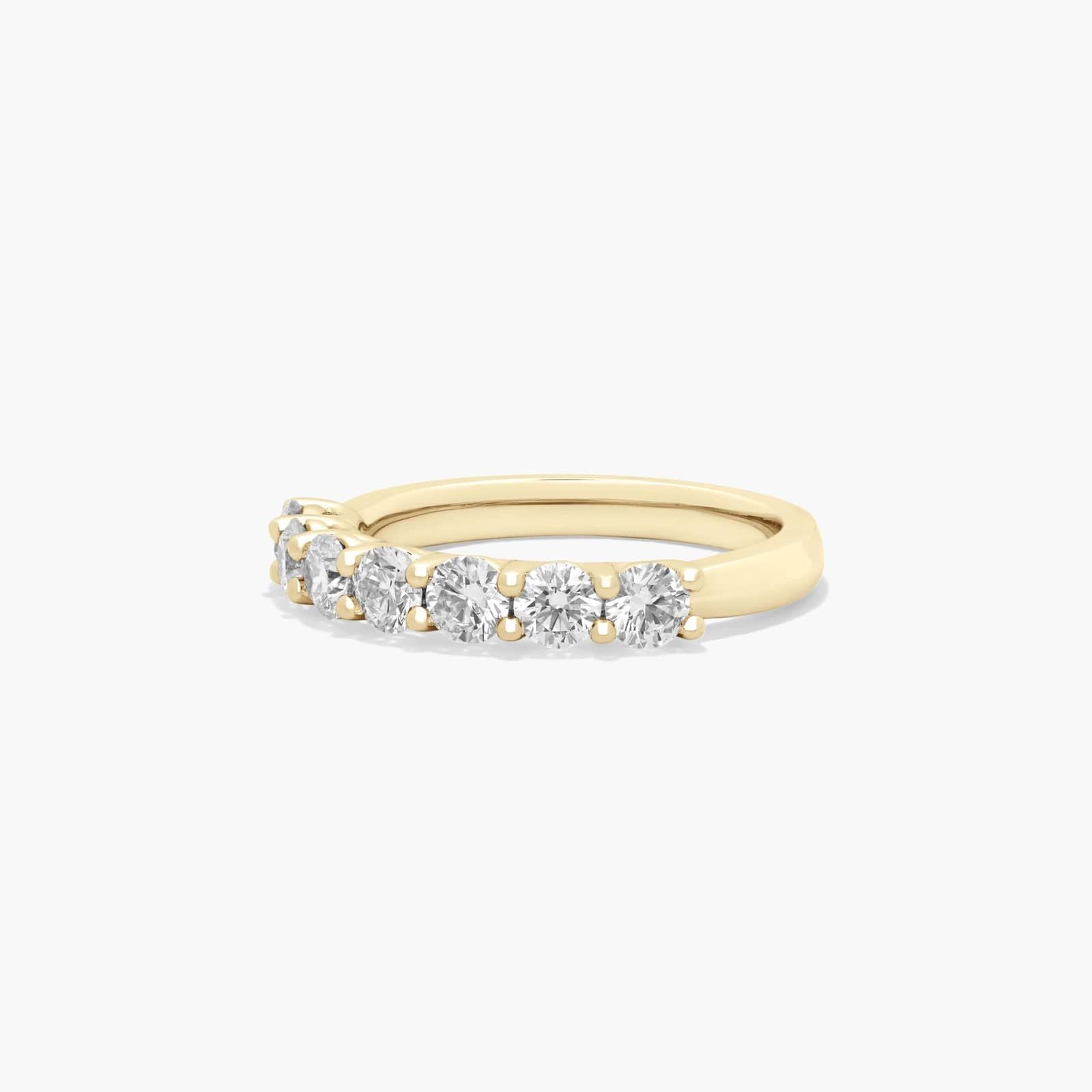 1ct Seven Stone Anniversary Ring | Lab Diamond | 10K Gold