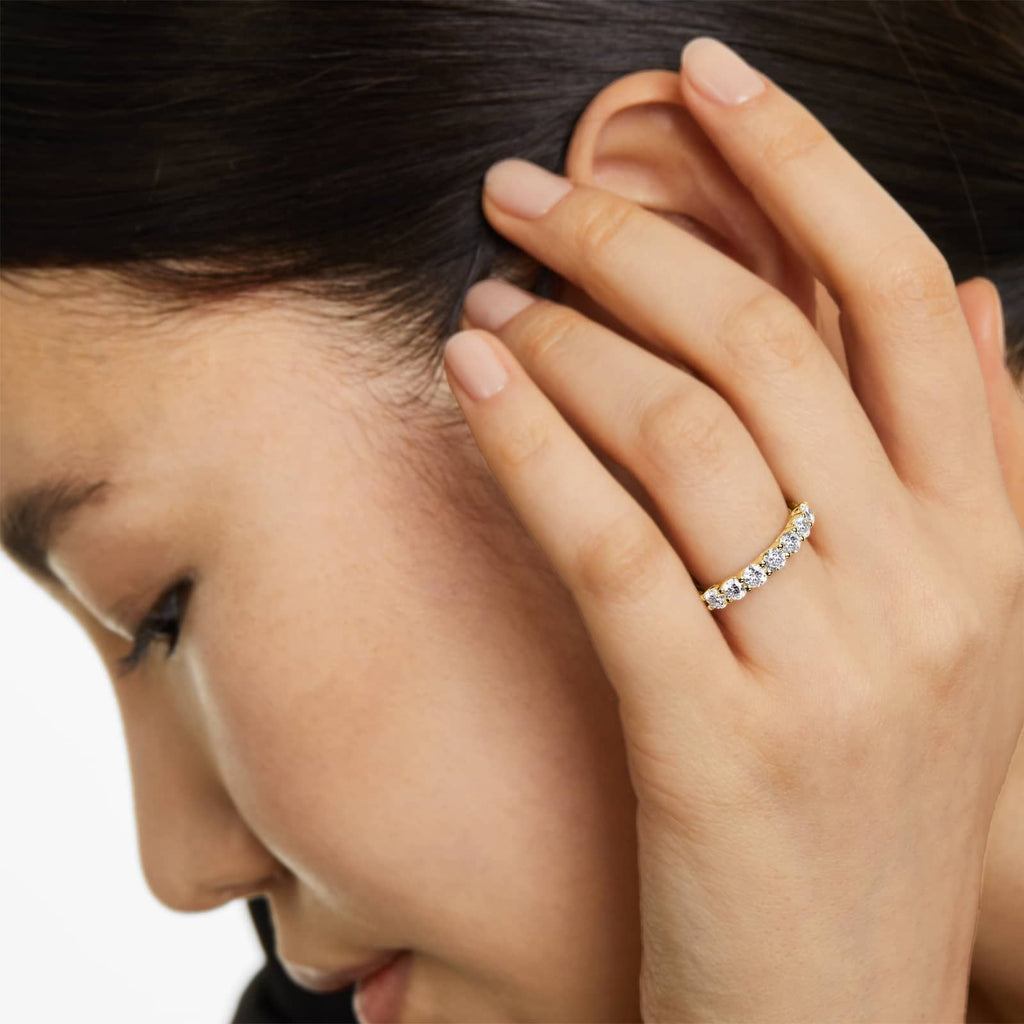 1ct Seven Stone Anniversary Ring | Lab Diamond | 10K Gold