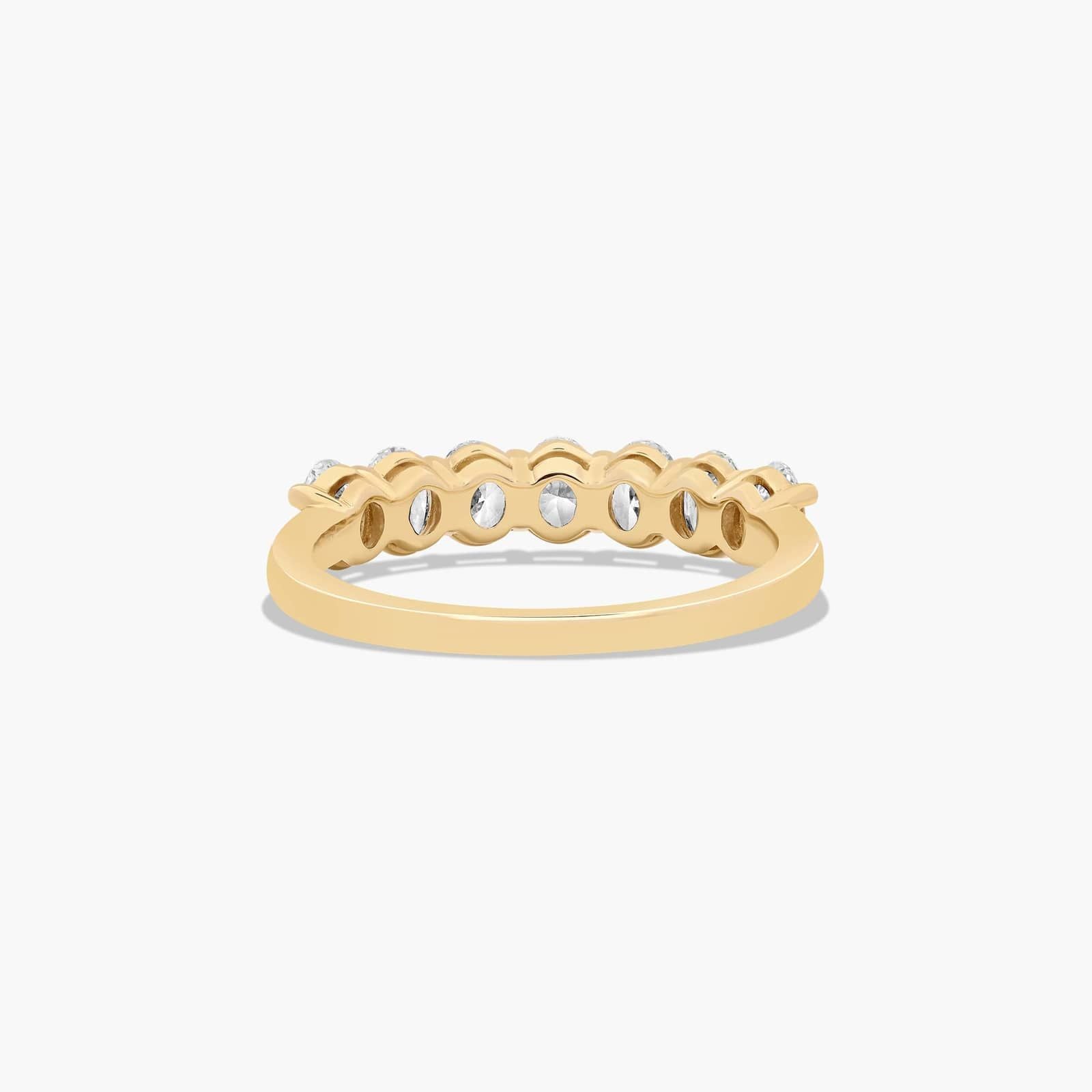 1ct Seven Stone Oval Cut Anniversary Ring | 10K Gold