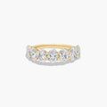 3.5ct Seven Stone Oval Cut Anniversary Ring | 10K Gold