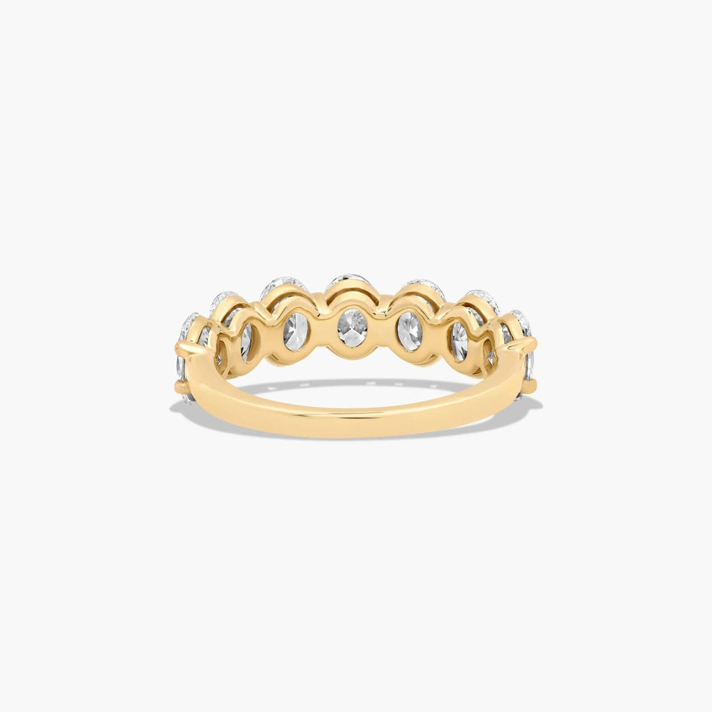 3.5ct Seven Stone Oval Cut Anniversary Ring | 10K Gold