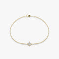 0.10ct Lab Diamond Bracelet | Round Solitaire | IGI Certified DEF VS | 10K White Gold