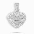 4.3ct Lab Diamond Heart Pendant | IGI Certified | 10K White Gold