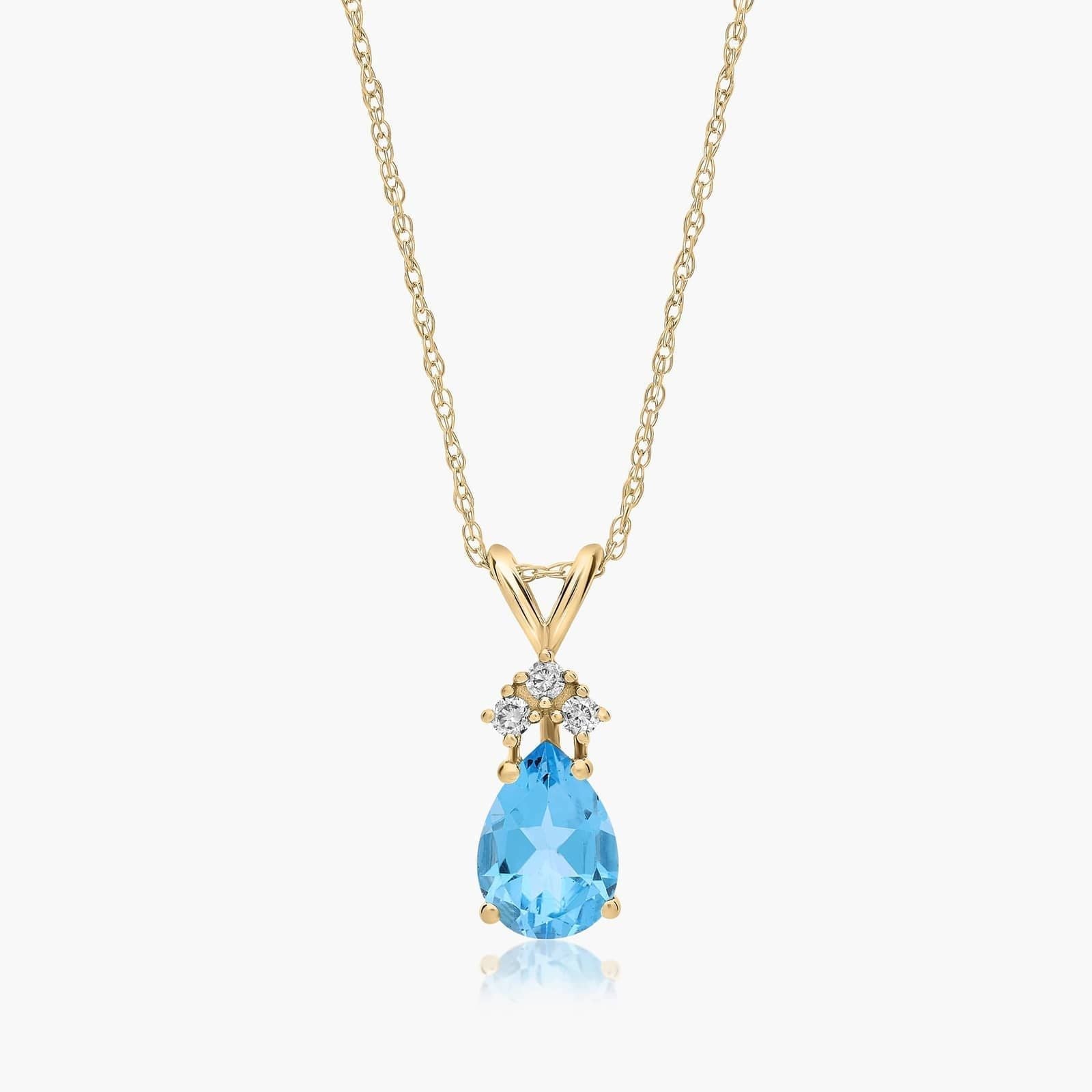 2.3ct Lab Diamond Pendant | Fancy Vivid Blue Center | IGI Certified | 10K White Gold