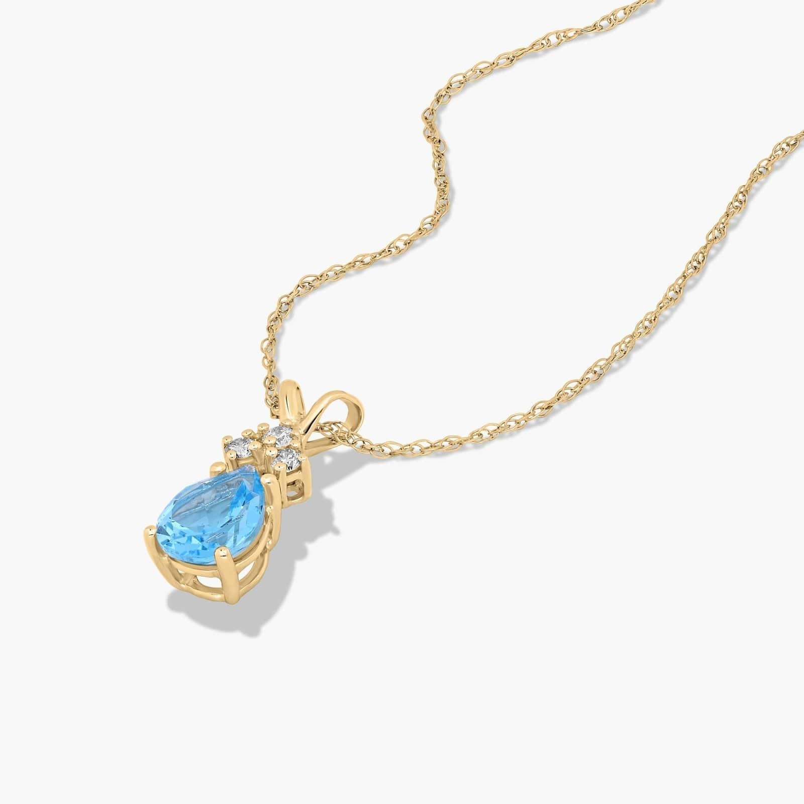2.3ct Lab Diamond Pendant | Fancy Vivid Blue Center | IGI Certified | 10K White Gold