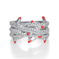 2.55ct Lab Diamond Crimson Thorns Ring | IGI Certified VVS1 | 10K White Gold