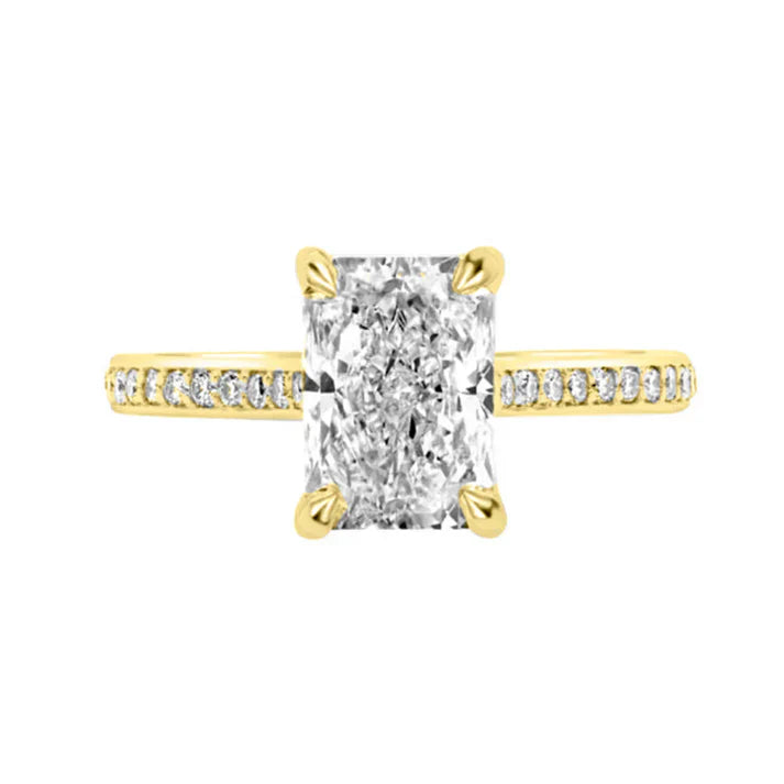 2.25ctw Radiant Cut VS2+ Lab Grown Diamond Solitaire Ring in 14K Gold