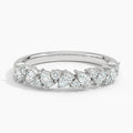 2ct Lab Diamond Ring | Pear & Round Cluster | IGI Certified | 10K White Gold