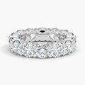 8ct Lab Diamond Eternity Band | Round Shared Prong | IGI Certified VS+ DEF | 10K White Gold