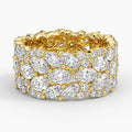 5.62ct Lab Diamond Ring | Marquise Band | IGI Certified | 10K White Gold | Anniversary
