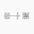 2ctw Lab Diamond Stud Earrings | Round Brilliant | IGI Certified VS DEF | 10K White Gold