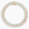 9.33ct Lab Diamond Tennis Bracelet | Three Row Pear Cut | IGI Certified VS+ DEF | 10K Yellow Gold