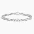 5ct Lab Diamond Tennis Bracelet | Pear Cut | IGI Certified VS | 10K White Gold | 7 Inch