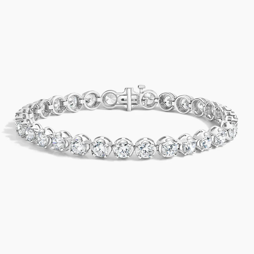 5ct Lab Diamond Tennis Bracelet | Round Brilliant | IGI Certified VS+ DEF | 10K White Gold