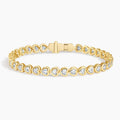 5ct Lab Diamond Tennis Bracelet | Heart Cut | IGI Certified VS | 14K White Gold | 7 Inch