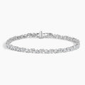 5ct Lab Diamond Tennis Bracelet | Round & Pear Cut | IGI Certified VS | 10K White Gold | 7 Inch