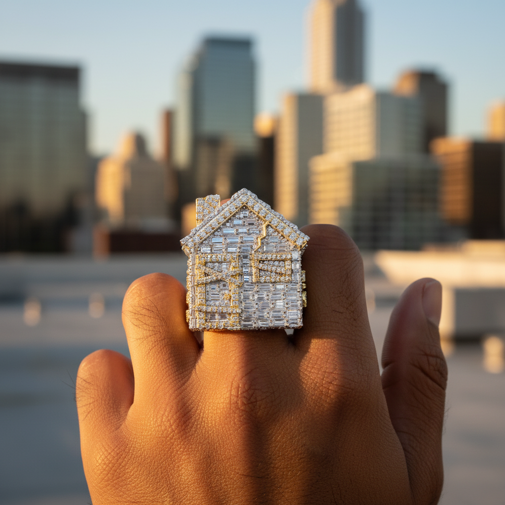 6ct Lab Diamond Ring | Baguette | IGI Certified | 10K White Gold | Statement