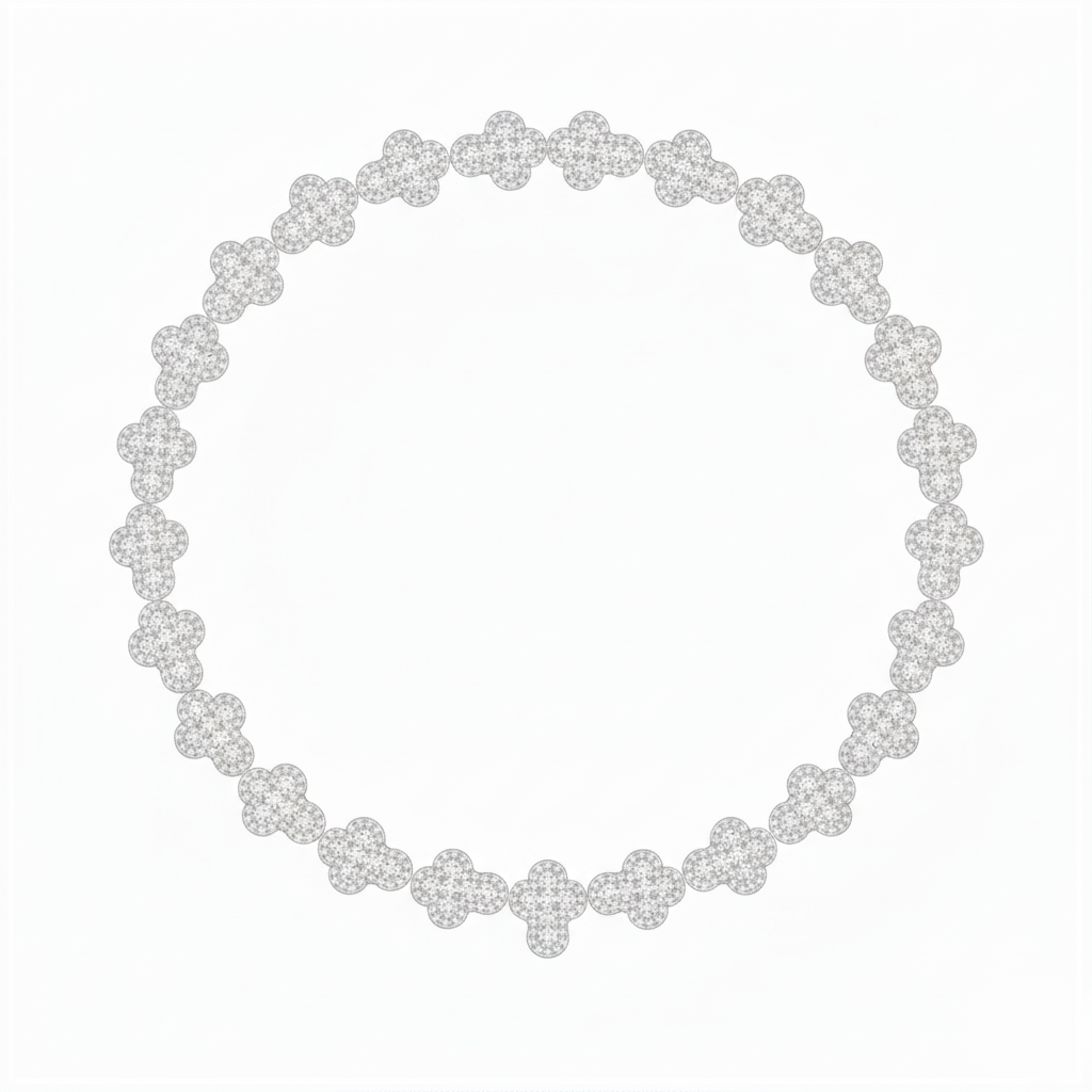 56ct Lab Diamond Necklace | Cross Pendant | IGI Certified | 10K White Gold