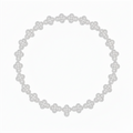 56ct Lab Diamond Necklace | Cross Pendant | IGI Certified | 10K White Gold