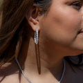 2ctw Lab Diamond Hoop Earrings | Oval Cut | IGI Certified VS+ | 10K White Gold