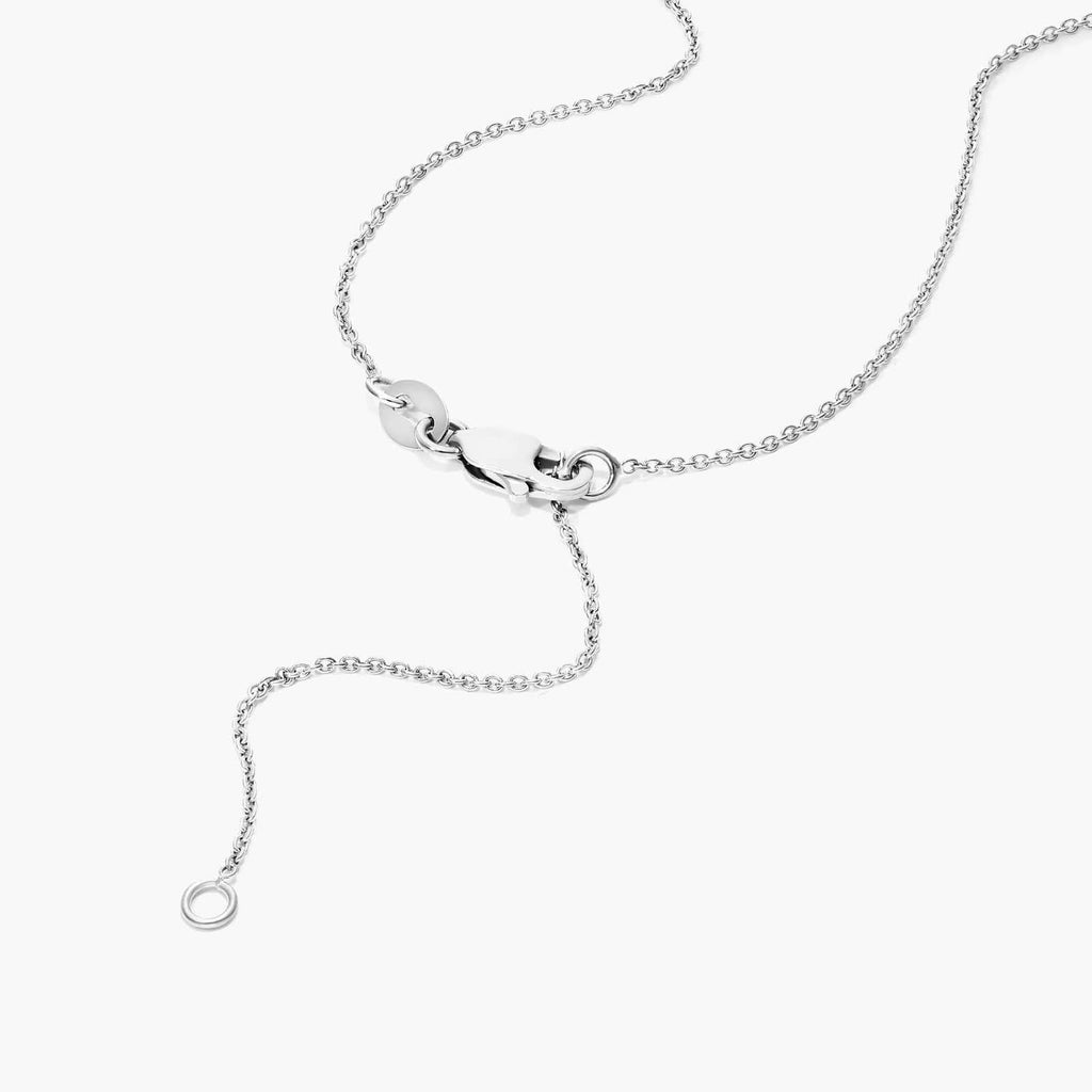 1.4ct Lab Diamond Drop Pendant Necklace | 1ct Center | IGI Certified VS DEF | 10K White Gold