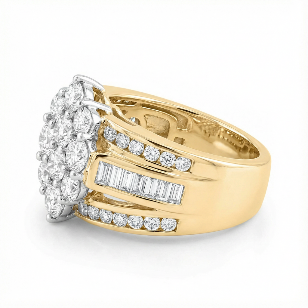 1.1ct Lab Diamond Right Hand Ring | 10K Yellow Gold