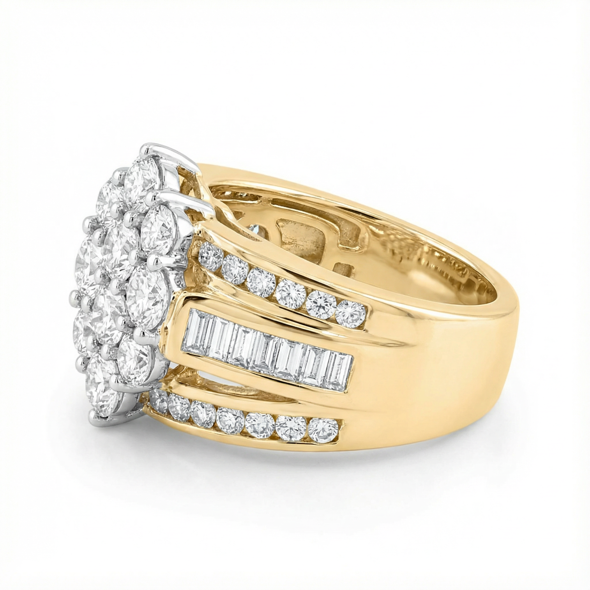 1.1ct Lab Diamond Right Hand Ring | 10K Yellow Gold