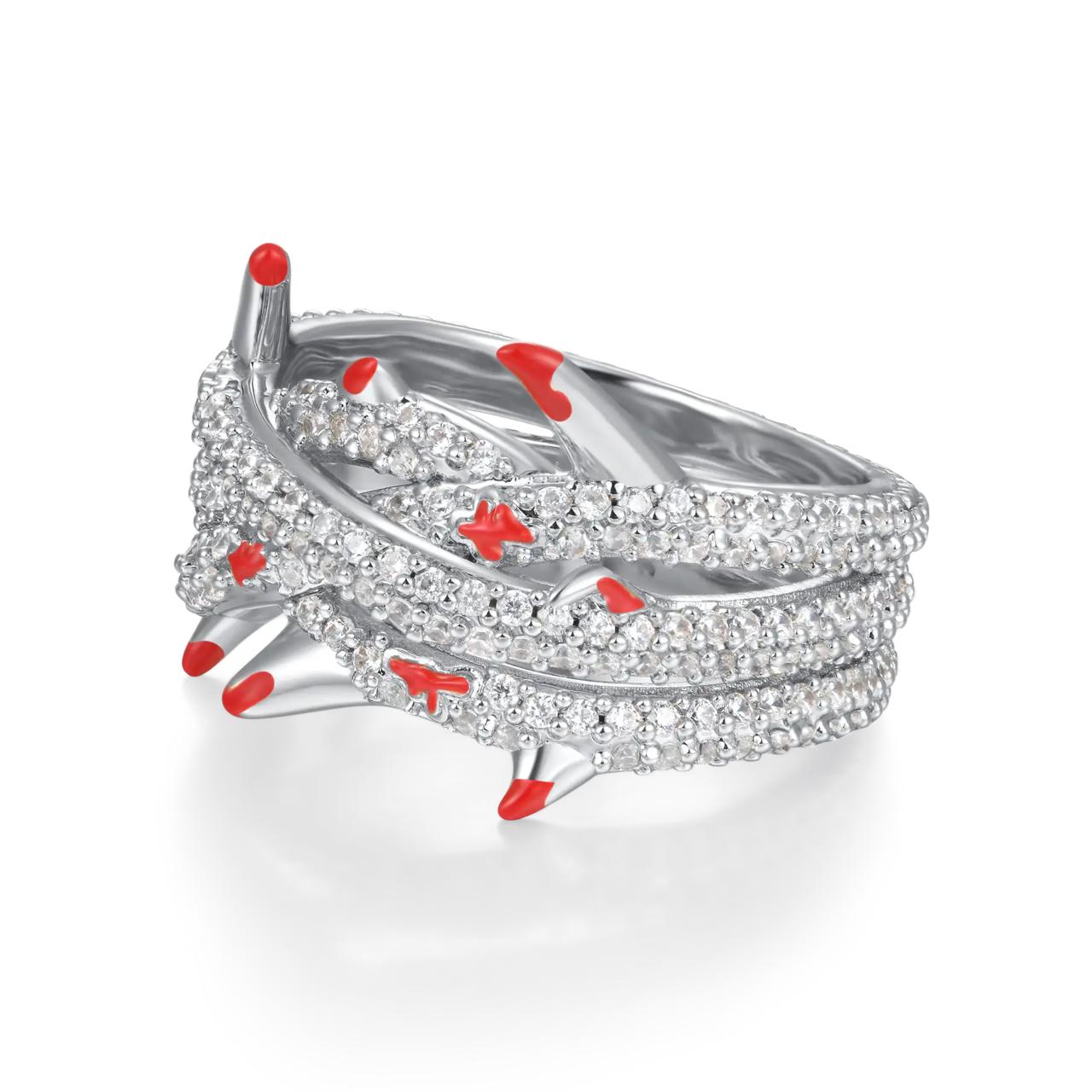 2.55ct Lab Diamond Crimson Thorns Ring | IGI Certified VVS1 | 10K White Gold