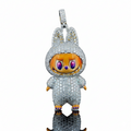 3.1ct Lab Diamond Bunny Pendant | IGI Certified VVS | Silver
