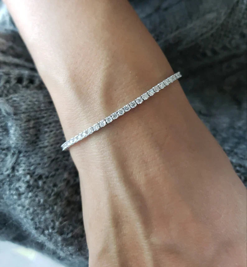 3.00ctw VS2+ Lab Diamond Tennis Bracelet in 14K White Gold